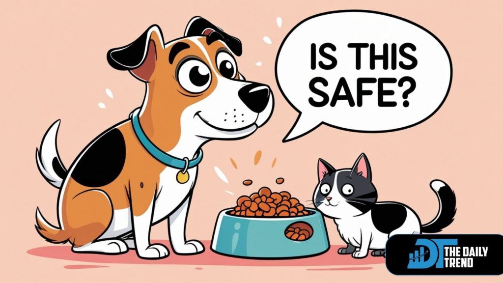 can dogs eat cat food